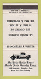 Matchbook Cover - Ma Belle Rolls Royce Museum Granby QC 30 Strike