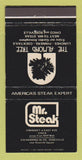Matchbook Cover - Mr Steak Almond Tree Chico Roseville CA 30 Strike