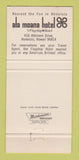 Matchbook Cover - Ala Moana Hotel Honolulu Hawaii 30 Strike