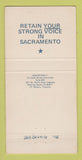 Matchbook Cover - Bob Beverly for State Senate CA California 30 Strike