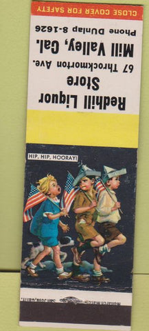 Matchbook Cover - Redhill Liquor Store Mill Valley CA