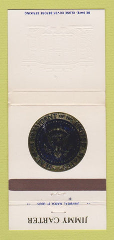Matchbook Cover - Jimmy Carter President of the United States 30 Strike