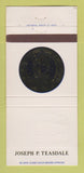 Matchbook Cover - Joseph P Teasdale Governor MO Missouri 30 Strike