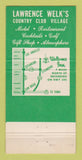 Matchbook Cover - Lawrence Welk's Welkome Inn Escondido CA WEAR 30 Strike