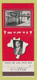 Matchbook Cover - Juscelino Kubitschek President of Brazil 1960  30 Strike