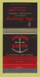 Matchbook Cover - The Landing Anchor Cove Restaurant Maui Hawaii 30 Strike