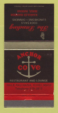 Matchbook Cover - The Landing Anchor Cove Restaurant Maui Hawaii 30 Strike