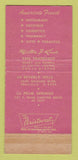Matchbook Cover - Milton Kreis Store Restaurant San Francisco CA 30 Strike