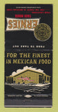 Matchbook Cover - Ernies Taco House Mexican Food Hollywood Lynwood CA 30 Strike
