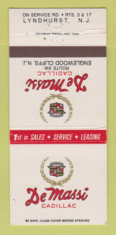 Matchbook Cover - DeMassi Cadillac Englewood Cliffs NJ Lyndhurst 30 Strike