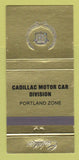 Matchbook Cover - Cadillac Motor Car Division Portland OR 30 Strike