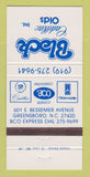 Matchbook Cover - Black Cadillac Oldsmobile Greensboro NC 30 Strike