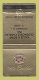 Matchbook Cover - Vallee Bowen Oldsmobile Cadillac Woodbury NJ 30 Strike