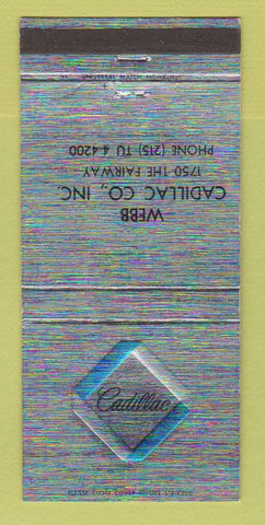 Matchbook Cover - Webb Cadillac  30 Strike