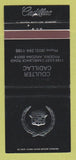Matchbook Cover - Coulter Cadillac Phoenix AZ WEAR 30 Strike