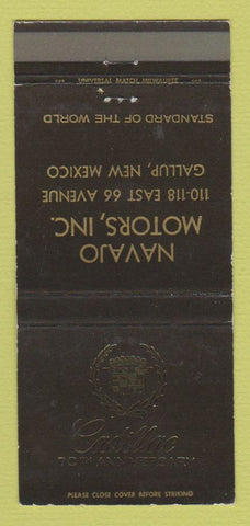 Matchbook Cover - Navajo Motors Cadillac Gallup NM 30 Strike