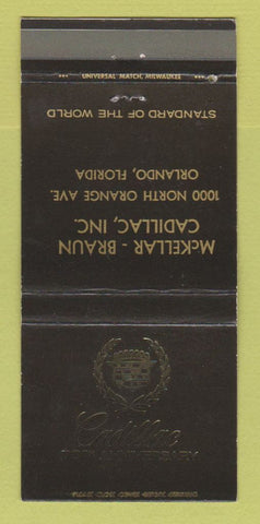 Matchbook Cover - McKellar Braun Cadillac Orlando FL 30 Strike