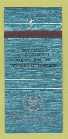 Matchbook Cover - Scheid Oldsmobile Cadillac Frankfort IN WEAR 30 Strike
