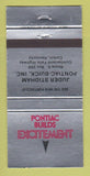 Matchbook Cover - Juder Stidham Pontiac Buick Corbin KY 30 Strike