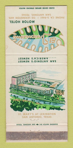 Matchbook Cover - El Tropicano Motor Hotel San Antonio TX WEAR 30 Strike