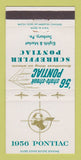 Matchbook Cover - 1956 Pontiac Schreffler Sunbury PA 30 Strike