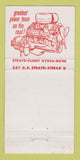 Matchbook Cover - 1956 Pontiac Schreffler Sunbury PA 30 Strike