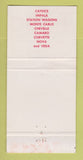 Matchbook Cover - 1971 Chevrolet Rhodes Van Buren AR WEAR 30 Strike