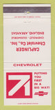 Matchbook Cover - 1971 Chevrolet Caplinger Oldsmobile England AR 30 Strike