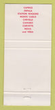 Matchbook Cover - 1971 Chevrolet Simpson De Witt AR 30 Strike