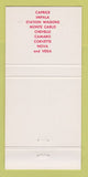 Matchbook Cover - 1971 Chevrolet Garner Huntingdon PA 30 Strike