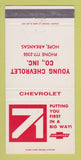 Matchbook Cover - 1971 Chevrolet Young Hope AR 30 Strike