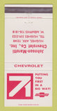 Matchbook Cover - 1971 Chevrolet Johnson Marotti Hughes AR 30 Strike