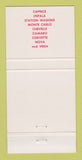 Matchbook Cover - 1971 Chevrolet Johnson Marotti Hughes AR 30 Strike