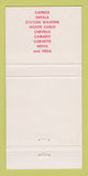 Matchbook Cover - 1971 Chevrolet Leipart Decatur GA 30 Strike
