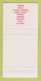 Matchbook Cover - 1971 Chevrolet Mann Buick Flora IN 30 Strike