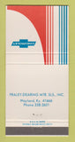 Matchbook Cover - Fraley Dearing Chevrolet Wayland KY 30 Strike