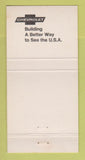 Matchbook Cover - Gilbert Brothers Chevrolet Montoursville PA 30 Strike