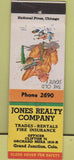 Matchbook Cover - Jones Realty Grand Junction CO monkey