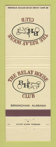 Matchbook Cover - The Relay House Birmingham AL
