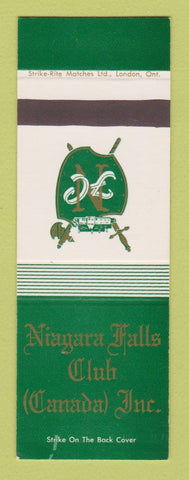 Matchbook Cover - Niagara Falls Club ON SAMPLE