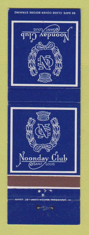 Matchbook Cover - Noonday Club St Louis MO