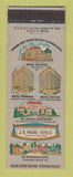 Matchbook Cover - JB Pound Hotels Savannah Beach GA Jacksonville FL