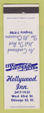 Matchbook Cover - Hollywood Inn Chicago IL