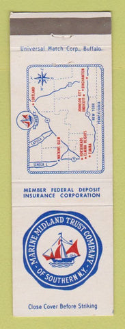 Matchbook Cover - Marine Midland Trust Watkins Glen Cortland Endicott NY
