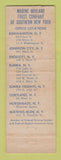 Matchbook Cover - Marine Midland Trust Watkins Glen Cortland Endicott NY