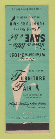 Matchbook Cover - Furntiure Fair Store Hillins VA