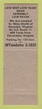 Matchbook Cover - Furntiure Fair Store Hillins VA