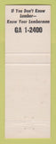 Matchbook Cover - Preisler Lumber Cleveland OH