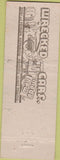 Matchbook Cover - Crenshaw Body  and  Fender Los Angeles CA