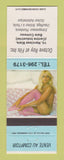 Matchbook Cover - Octave Roy et Fils Baie Comeau QC pinup